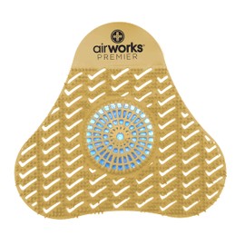 AirWorks AWSP231 Premier Urinal Screen with Block, Citrus Grove, 5" Height x 4" Length (Pack of 12)