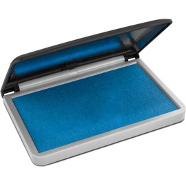 MaxMark Large Premium Sky Blue Ink Stamp Pad - 4-1/4" by 7-1/4" - Quality Felt Pad