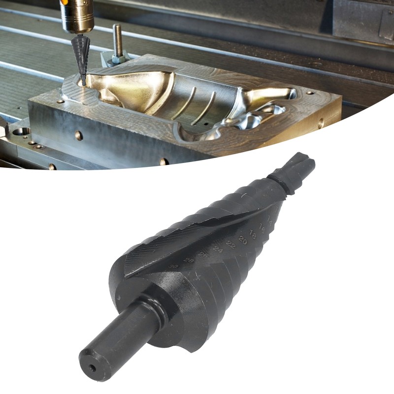 Step Drill Bit High Speed Steel 6‑30mm Drilling Head Accessory