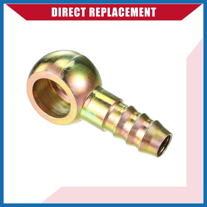 A ABSOPRO Banjo Bolt Hose Barb Fitting/Inner Brake Fuel Line