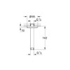 GROHE 28724000 | Rainshower Metal Ceiling Shower Arm | 142mm
