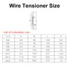 M6 Stainless Steel 304 Turnbuckle Double Hook Wire Tension Tensioner