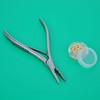 Stainless Steel Silver Hair Extension Pliers With 2 holes Multi