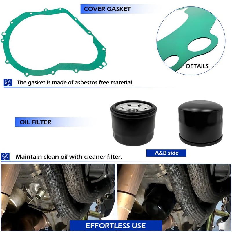 GOLKNHA Clutch Kit & Friction Plate Spring Gasket Compatible with