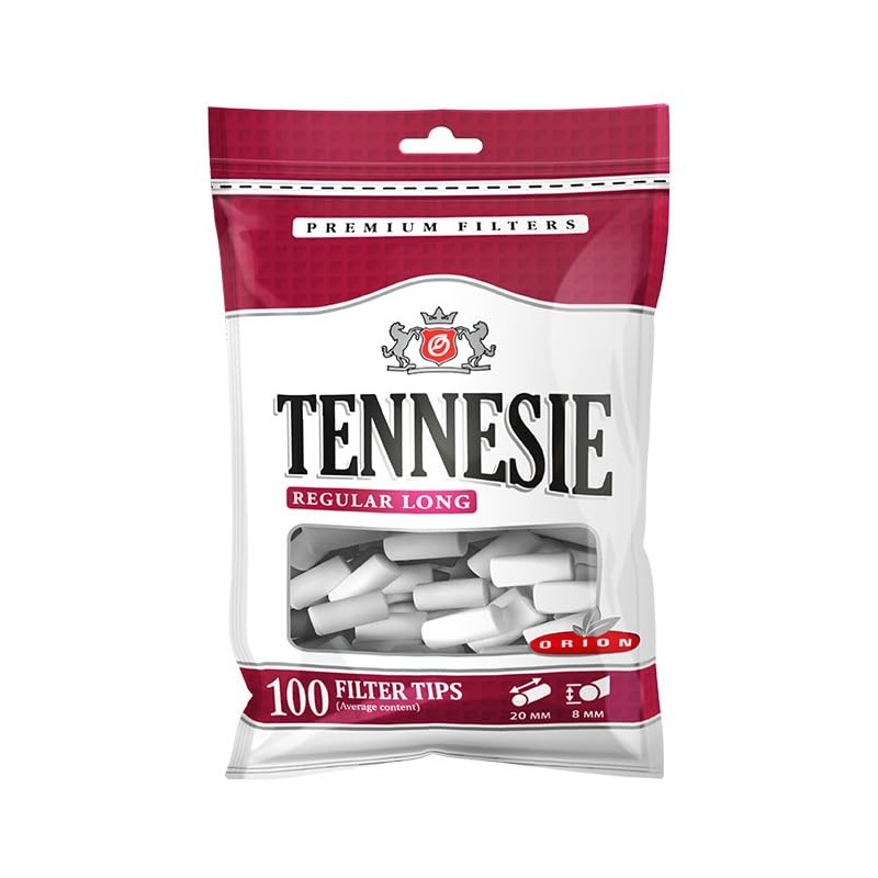 Tennesie Regular 8mm Long Premium filters x 100