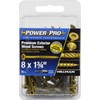 Power Pro 42478 AP Wood Screw (20 Pack), 8 x 1.75"