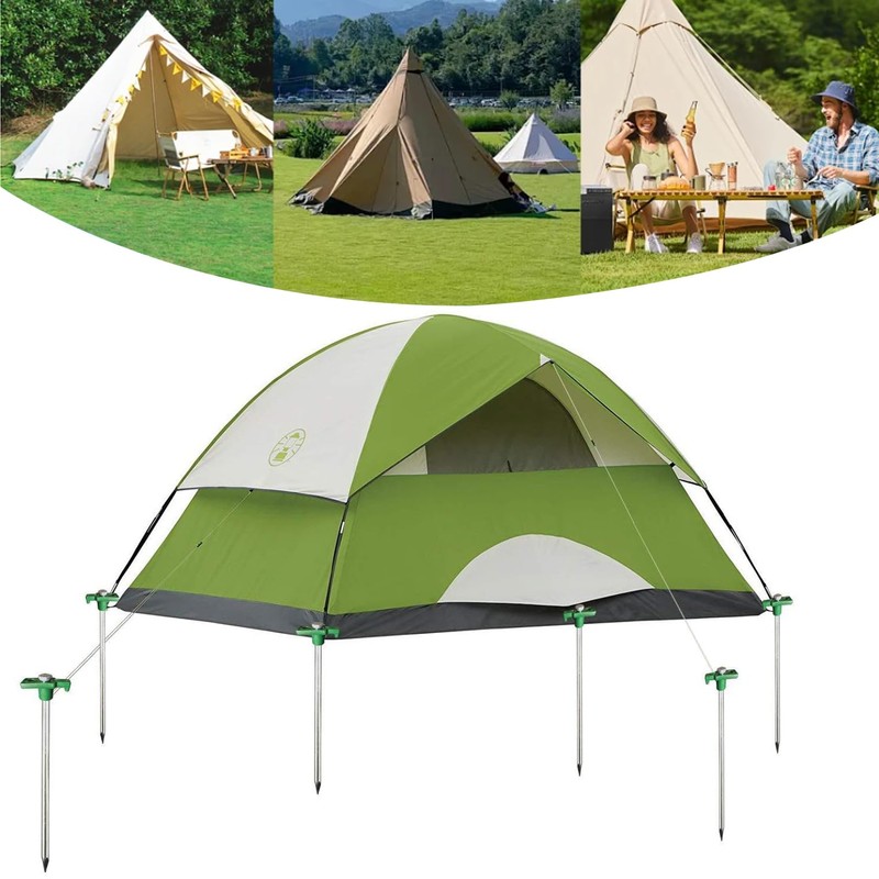 20Pcs Tent Pegs, BetterJonny 7inch Non-Rust Family Pop Up Household,