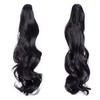 TESS Ponytail Clip Extensions, 45 cm Wavy Ponytail Hairpiece, #2A