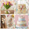 12 Yard Bunny Wired Edge Ribbons 2 Rolls Easter Craft