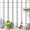 COMSTICKC White Peel and Stick Backsplash,10 Pcs 12''x12'',Glossy White Peel