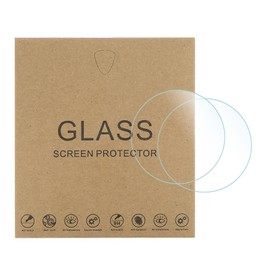 sourcing map Pack of 5 Watch Glass Screen Protectors 29 mm Purple Tempered Glass High AL Anti-Glare Protection 9H Hardness 2.5D Scratch-Resistant Smartwatch Screen Film, Suitable for Flat Wristwatch