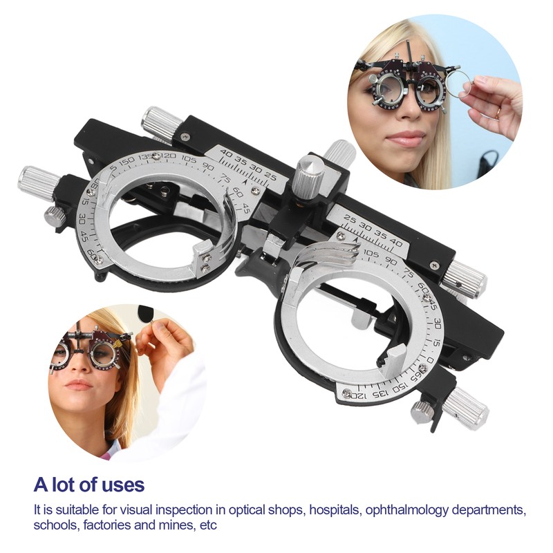 Alloy Optometry Frame Adjustable PD Lightweight Optical Trial Frame for