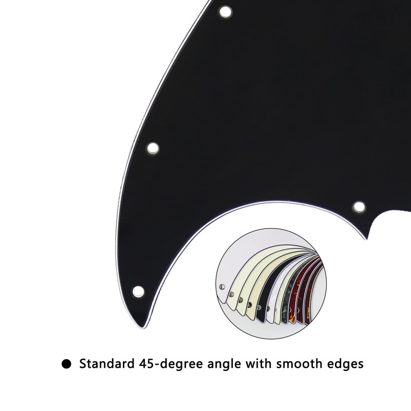 Phrilam 10-Hole Jazz Bass Pickguard for Fender 4 String Bass,