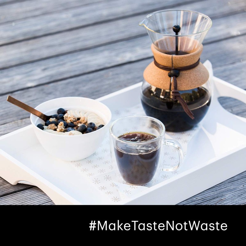 Bodum Pour Over Kaffeebereiter mit permanentfilter, Glas, Beige, 51 Ounce