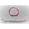 Baby Girl Stretch Bracelet and Matching Key Ring-Tag
