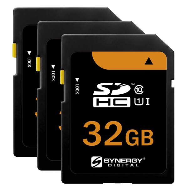 Synergy Digital 32GB Secure Digital SDHC UHS-I Memory Cards, Compatible