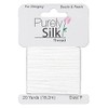 Purely Silk Simply Silk Beading Thread Cord Size F White
