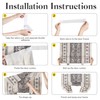 NICETOWN Glass Door Curtains Linen Blended, Farmhouse French Door Blinds
