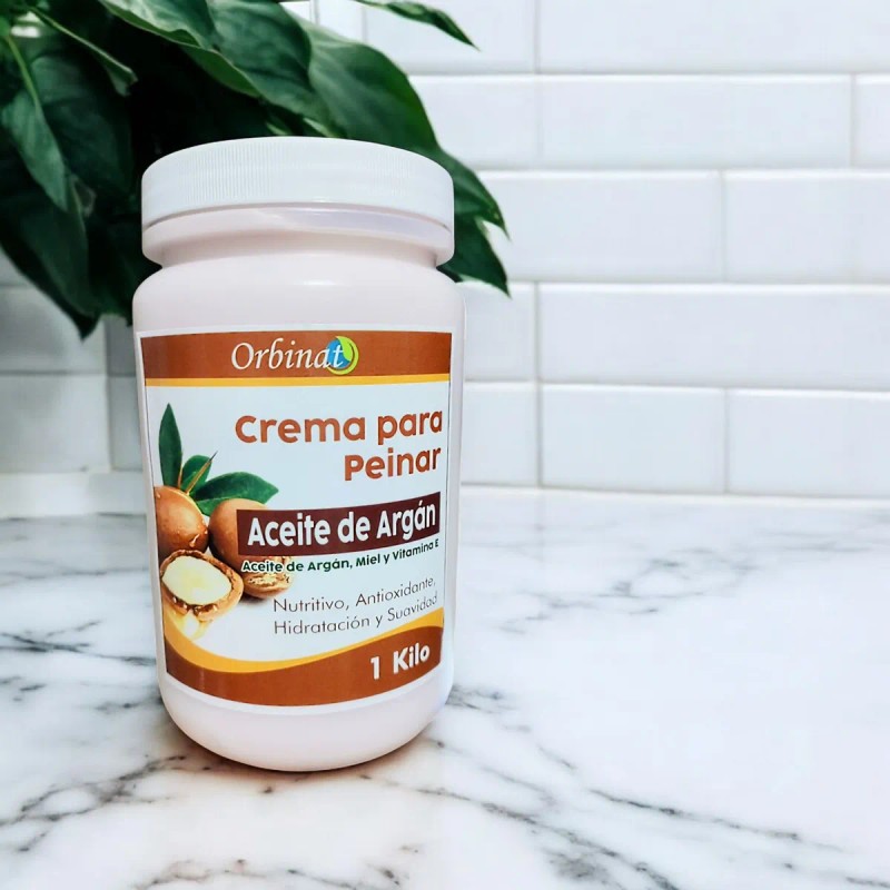 Crema Para Peinar Argán Anti Frizz Orbinat 1 Kg