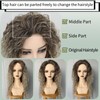 Fencca Long Curly Wigs for Women Ash Blonde Curly Synthetic