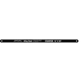 Century Drill & Tool 4333 High Carbon Alloy Steel Hacksaw Blade, 12" by 18T