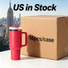 US Rainbow Plated 40oz insulated Tumblers with Handle and Double