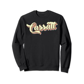 Cassatt TShirt Retro Art Baseball Font Vintage Sweatshirt