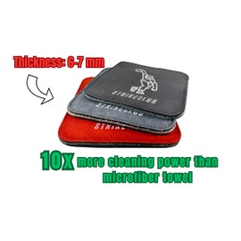 Strikeclub Bowling Ball Shammy Towel | Premium Genuine Buffalo Leather Bowling Towel | Extra Thick Layer Shammy to Wipe Off Oil & Dirt | Superior Absorbency & Durability | Bowling Accessories