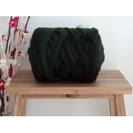 Forest Green* 100% Merino Wool Giant Yarn Extreme Arm Knitting Felting Wool Tops Roving Bulky 50g - 4kg (150 g)