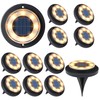 Flacchi Solar Lights Outdoor Waterproof - 2-in-1 Solar Powered Ground