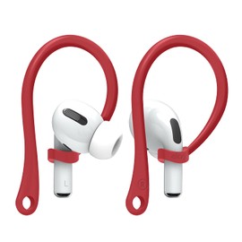 elago Ear Hooks Designed for AirPods Pro 2nd gen, AirPods Pro, Designed for AirPods 4 & 3 & 2 & 1, Earbuds Accessories, Anti-Slip, Ergonomic Design, Comfortable Fit (Red) [US Patent Registered]