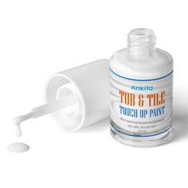 Porcelain Sink Touch Up Paint, High-Gloss Porcelain Repair Kit White & Appliance Paint for Chips, Scratches, Cracks and Spots on Enamel, Acrylic, Porcelain in Kitchen and Bathroom (Antique White)