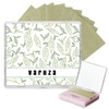 [100 Counts + Mirror Case] Green Tea Natural Oil Blotting