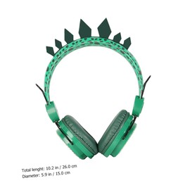 Gadpiparty Over Ear Headphones for Microphone Adorable Dinosaur Design Volume Control Compatible with Smartphone Tablet Computer for Boys