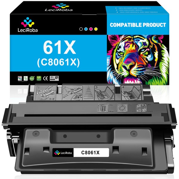 LeciRoba Compatible 61X C8061X Toner Cartridge Replacement for HP 61X