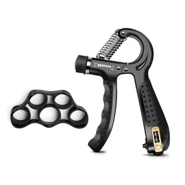 Bombinate Hand Grips, Set of 2, Grip Strength, Training, 11.2 - 132.3 lbs (5 - 60 kg),