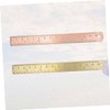 STOBOK 2pcs Vintage Brass Ruler Double Scale Straight Rulers Brass