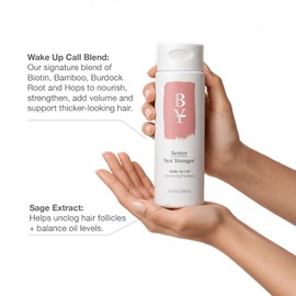 Better Not Younger Wake Up Call Volumizing Biotin Shampoo 8.4 fl oz – Designed for Women Over 40 with Thinning Hair - Volumizes, Lifts & Nourishes - Sulfate Free, Color - Safe Shampoo for Fine Hair.