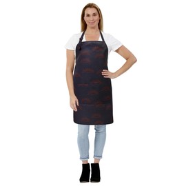 Plum Hill BoHo Cosmetology Apron for Hair Stylist, Nail Tech, Esthetician, Water Resistant Bleach Proof - Hairdresser Apron with Pockets