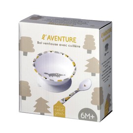 Maison Petit Jour- Bowl with Suction Cup and Spoon - Adventure