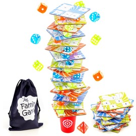The Magic Toy Shop Dice Tower Game - Stack, Balance and Roll Dice Board Game - Family Games for Kids and Adults, Board Games Kids, Children's Games, Educational Games