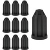 fengxiaomin-10PCS Black Caster Socket Sleeve Round Inserts, plastic caster stem