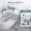 Tub Transfer Bench for Bathtub, Height Adjustable Shower Bench with