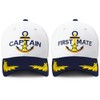Captain Hat & First Mate | Matching Skipper Boating Baseball
