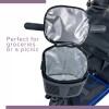 AlveyTech Insulated Front Basket Bag for Mobility Scooters with Round