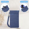 Fintie Double Eyeglasses Pouch with Carrying Strap, Portable Squeeze Top