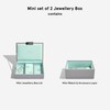 Stackers Dove Grey & Mint Mini Jewellery Box - Set