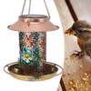 Solar Bird Feeder for Outdoors Hanging Exquisite Hollow Pattern Waterproof