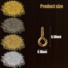 100 Pcs Small Screw Eye Pins, 10mm x 5mm small