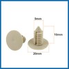 A ABSOPRO Car Beige Plastic Rivets Bumper Door Fastener Clips